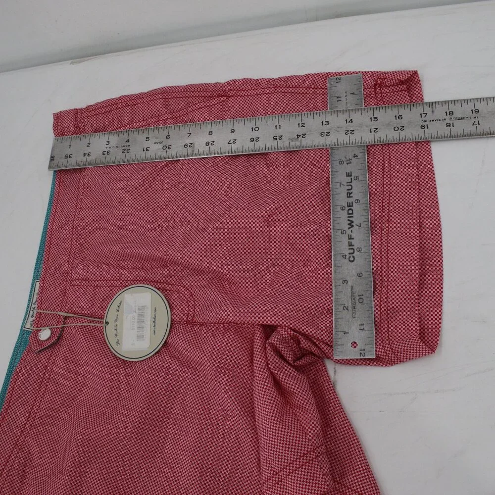 NWT TED BAKER Gatley Swim Trunks Mens 5 pink mesh Lined Lobster Geo Print shorts